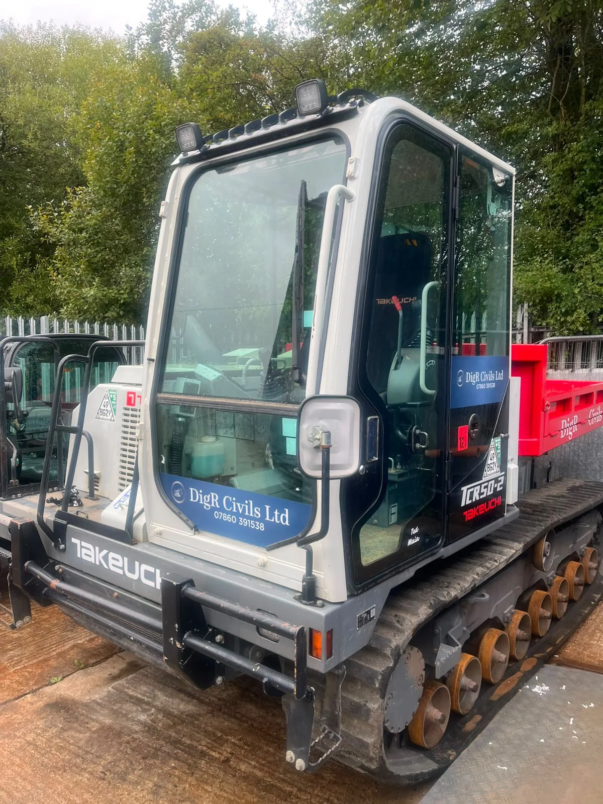 DigR Civils Takeuchi tracked dumper